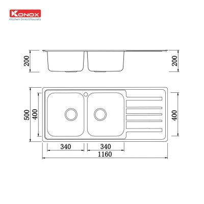 chau-rua-bat-inox-2-ho-1-ban-konox-artusi-ks11650-1d-ban-phai-ky-thuat