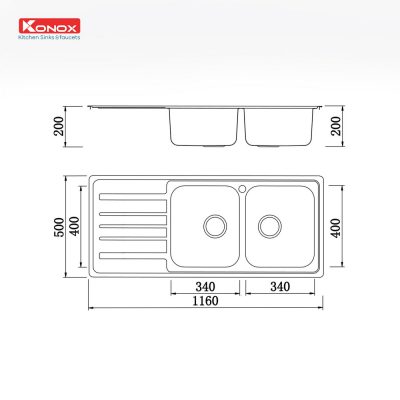 chau-rua-bat-inox-2-ho-1-ban-konox-artusi-ks11650-1d-ban-trai-ky-thuat