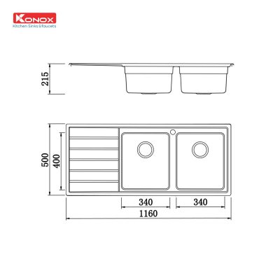 chau-rua-bat-inox-2-ho-1-ban-konox-premium-ks11650-2b-ban-trai-ky-thuat