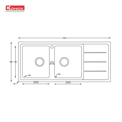 chau-rua-bat-inox-2-ho-1-ban-konox-beta-1160-ban-phai-kich-thuoc-lăp