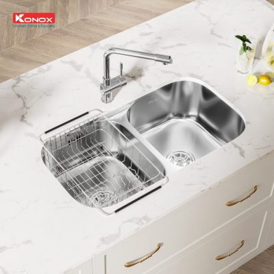 chau-rua-bat-inox-2-ho-konox-undermount-sink-kn8246dua