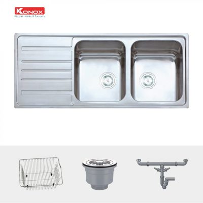 chau-rua-bat-inox-2-ho-1-ban-konox-artusi-ks11650-1d-ban-trai-phu-kien