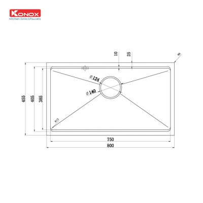 chau-rua-bat-inox-1-ho-konox-undermount-sink-kn8046su-kich-thuoc-lap