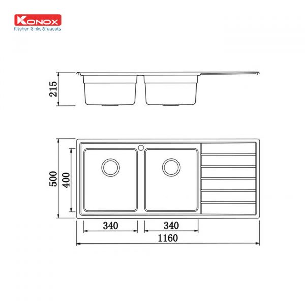 chau-rua-bat-inox-2-ho-1-ban-konox-premium-ks11650-2b-ban-phai-ky-thuat