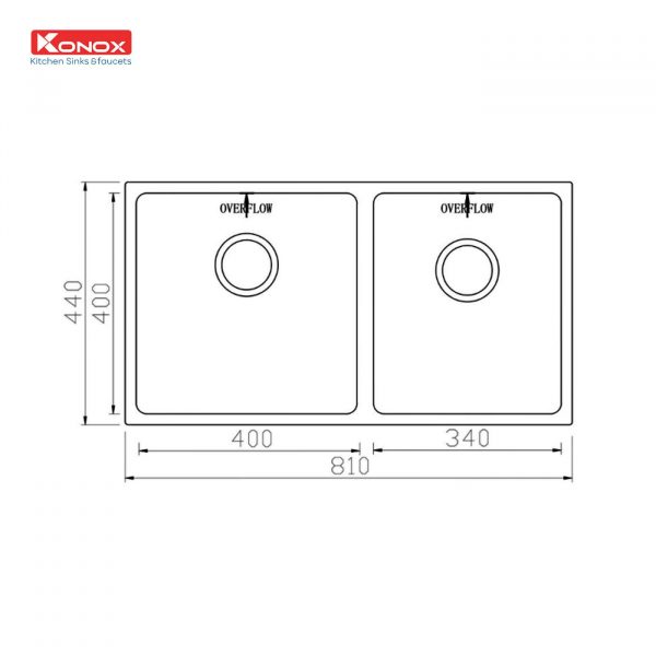 chau-rua-bat-inox-2-ho-konox-cube-kn8144du-ky-thuat