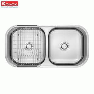 chau-rua-bat-inox-2-ho-konox-undermount-sink-kn8246dua-rua-chen