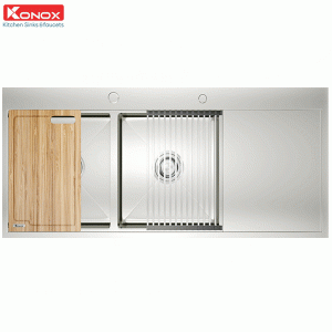 chau-rua-bat-inox-2-ho-1-ban-konox-topmount-sink-kn11650td-rua-chen