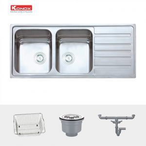 chau-rua-bat-inox-2-ho-1-ban-konox-artusi-ks11650-1d-ban-phai-phu-kien