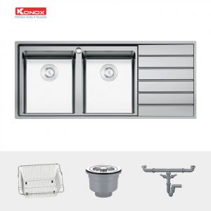 chau-rua-bat-inox-2-ho-1-ban-konox-premium-ks11650-2b-ban-phai-phu-kien