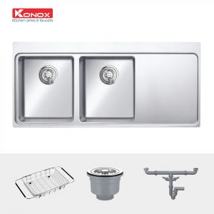 chau-rua-bat-inox-2-ho-1-ban-konox-miro-1160-phu-kien