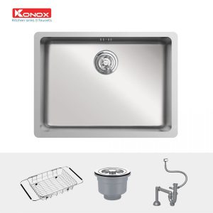 chau-rua-bat-inox-1-ho-konox-undermount-sink-cube-5444su-phu-kien