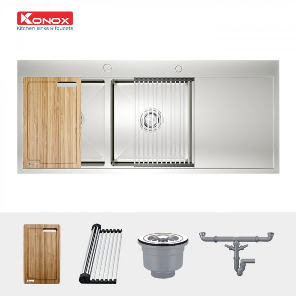 chau-rua-bat-inox-2-ho-1-ban-konox-topmount-sink-kn11650td-PHU-KIEN