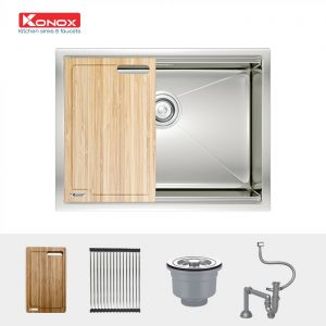 chau-rua-bat-inox-1-ho-konox-undermount-sink-kn6046su-phu-kien