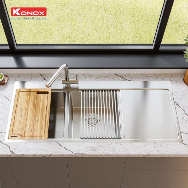 chau-rua-bat-inox-2-ho-1-ban-konox-topmount-sink-kn11650td