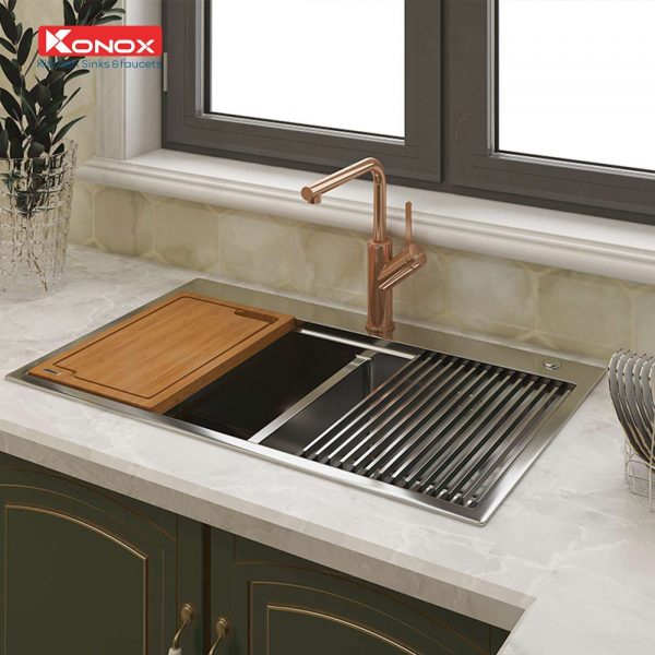 chau-rua-bat-inox-2-ho-konox-topmount-sink-kn8850td